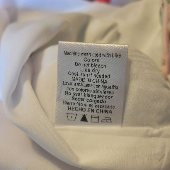 NWOT OnTwelfth Satiny Watercolor Slip Dress Size Large - Picture 6 of 7